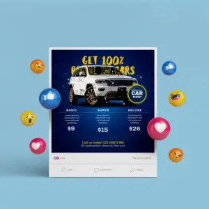 Customizable Canva Template: Car Wash Pricing Social Media Posters