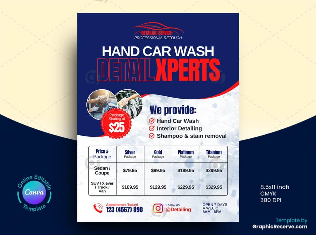 DetailXperts Pricing Flyer