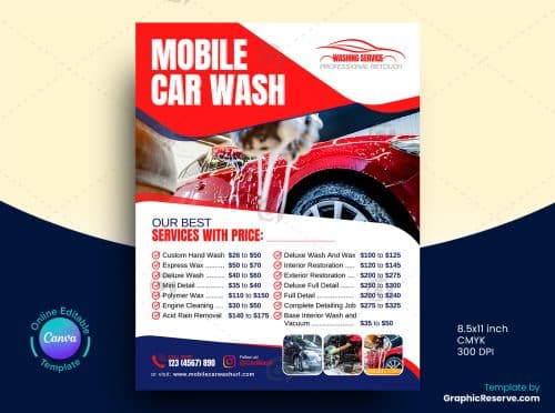 Mobile Car Wash Flyer