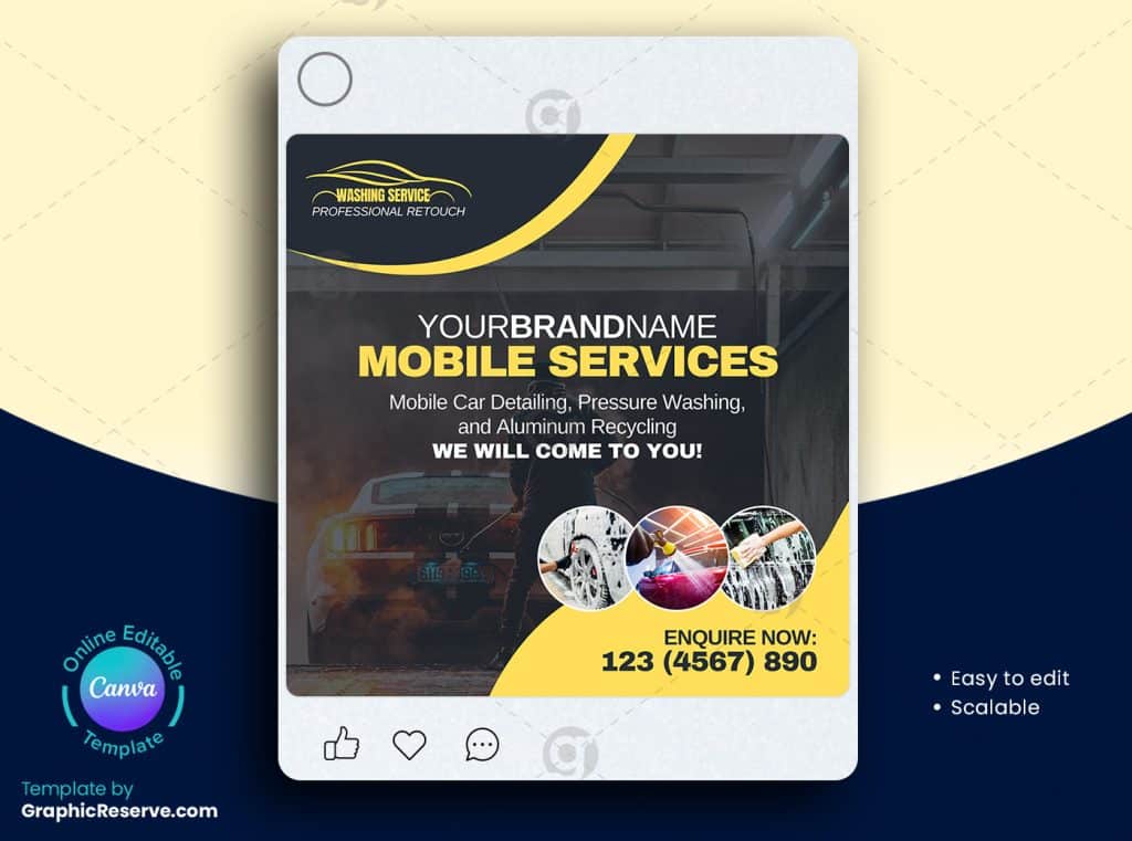 Mobile Car Wash Instagram Post