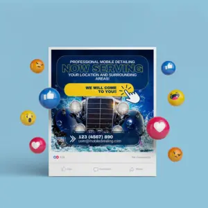 Mobile Detailing Instagram Post (Canva file)