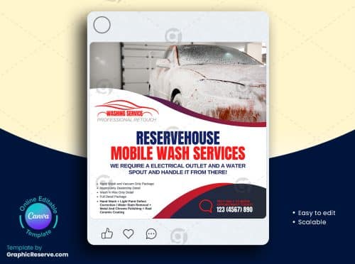 Mobile Wash Service Instagram Post
