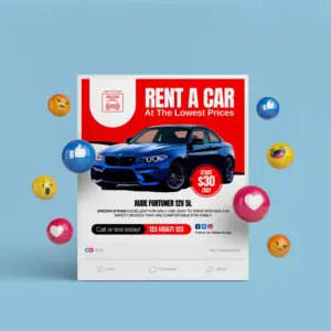 Rent-A-Car-Instagram-Social-Media post