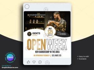 Barber Shop Social Media Banner