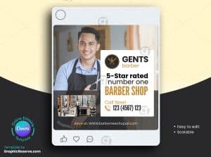 BarberShop Digital Marketing Web Banner