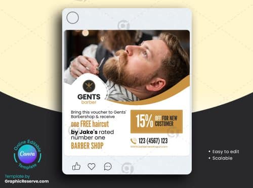 BarberShop Social Media Banner
