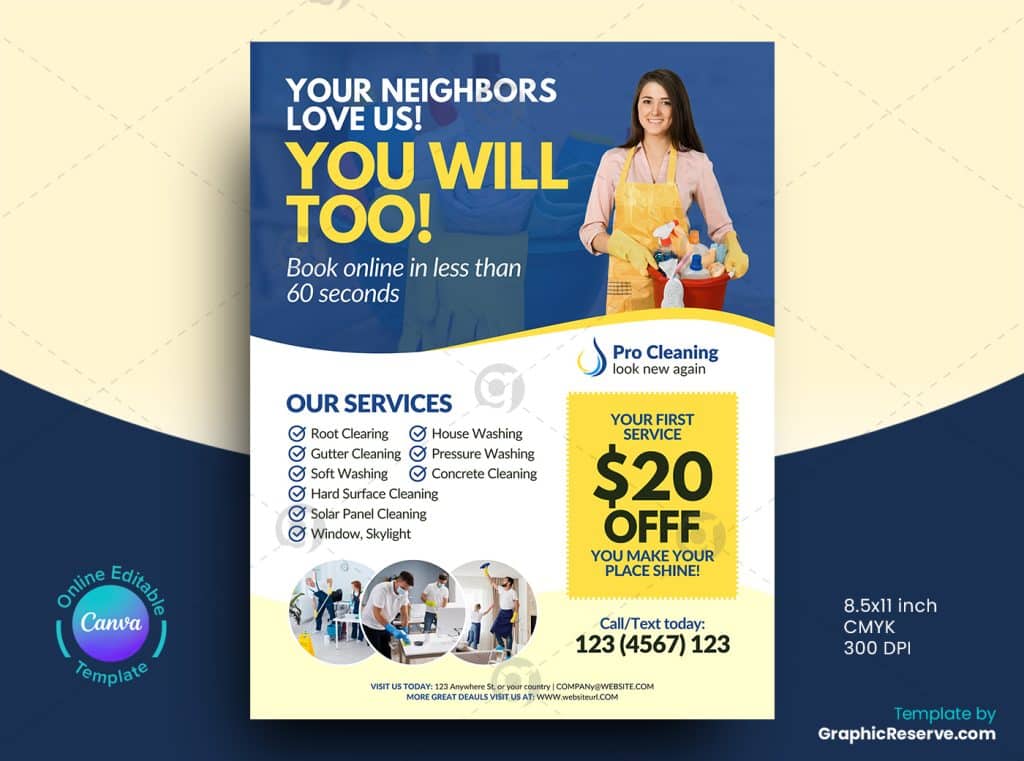 Cleaning Service Flyer 1v