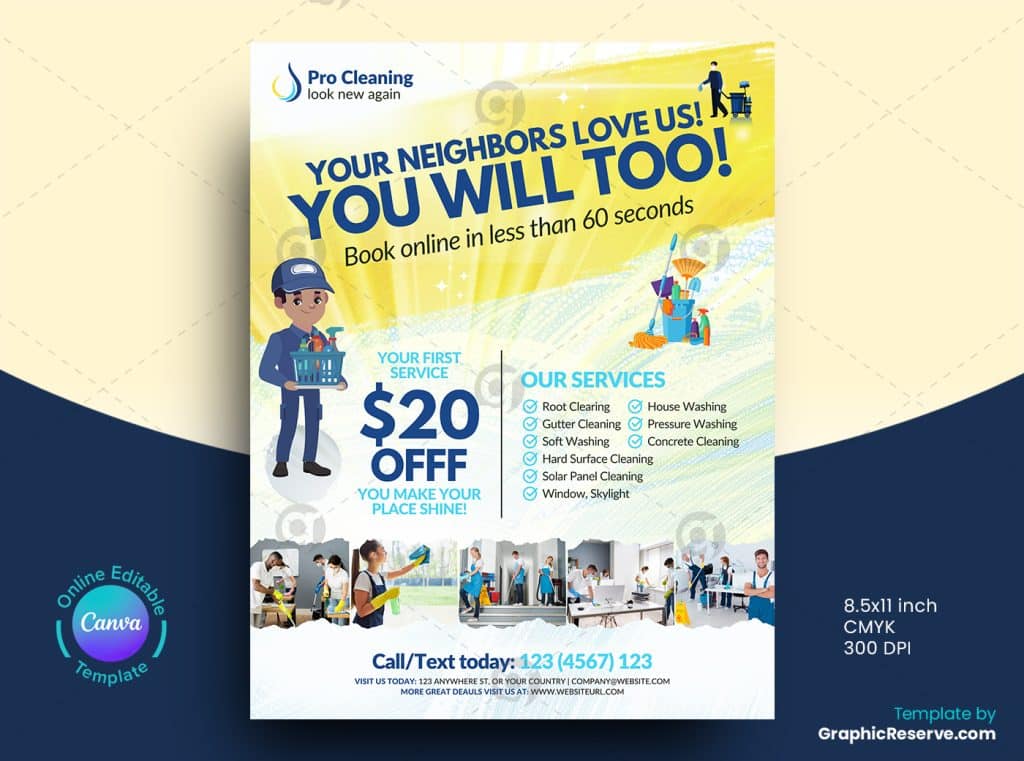 Cleaning Service Flyer 3v