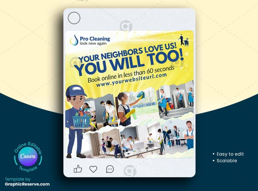 Cleaning Service Marketing Web Banner