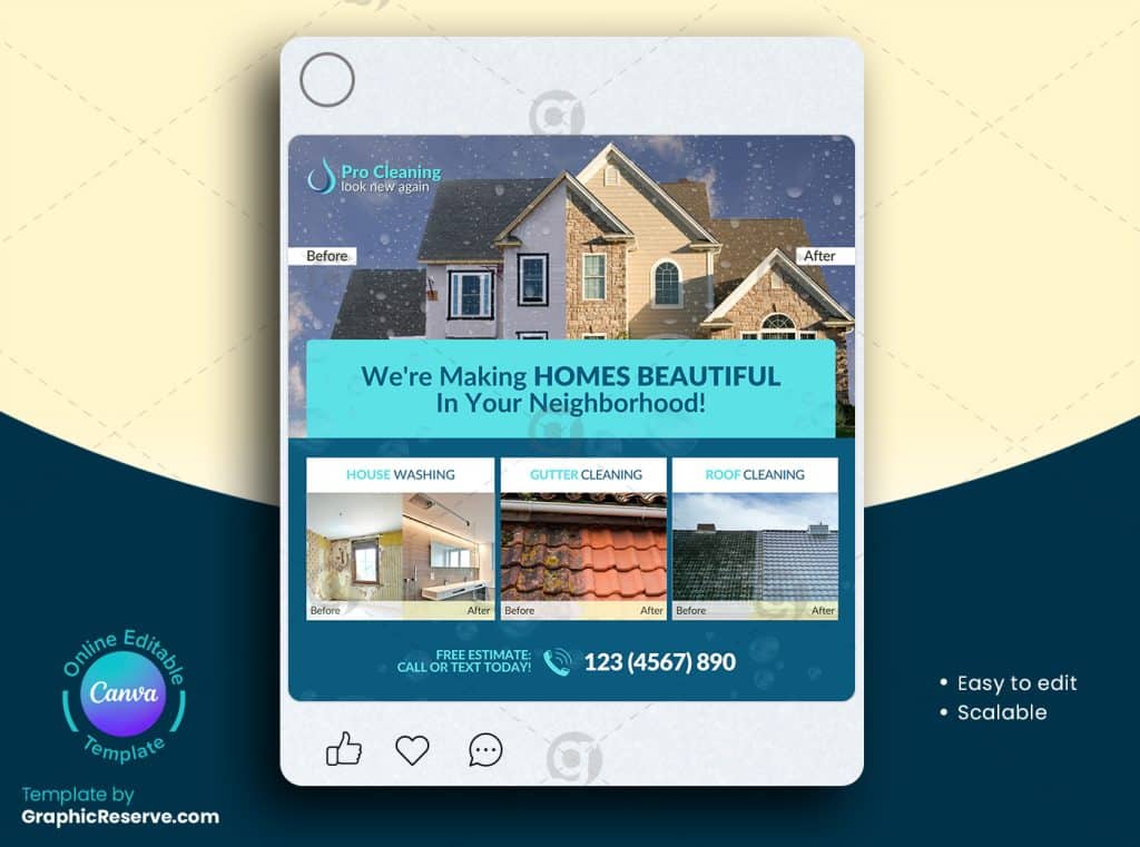 Cleaning Service Social Media Banner