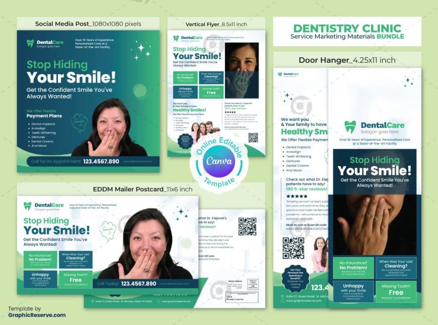 Dental Clinic Marketing Material Bundle