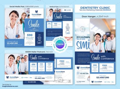 Dentistry Service Marketing Material Bundle