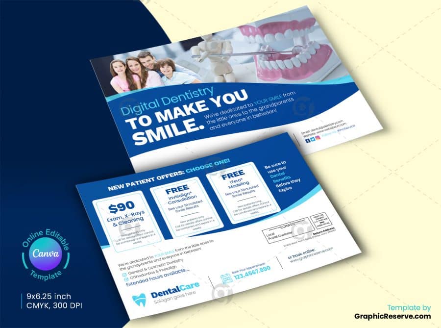 Digital Dentistry EDDM Postcard Back