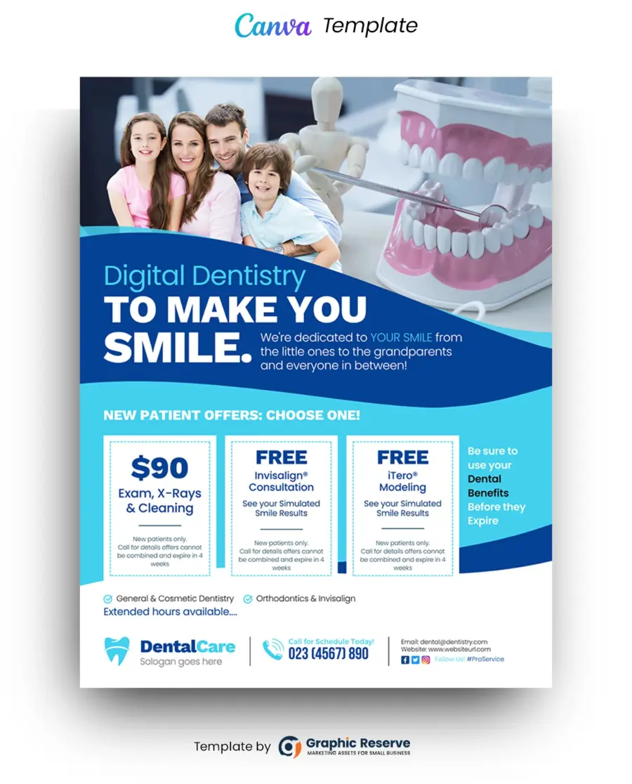 Digital Dentistry Flyer (Canva Template)