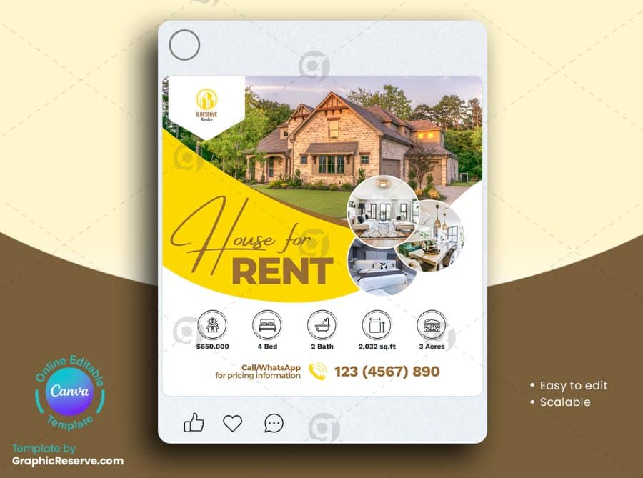 House for Rent Social Media Banner 1