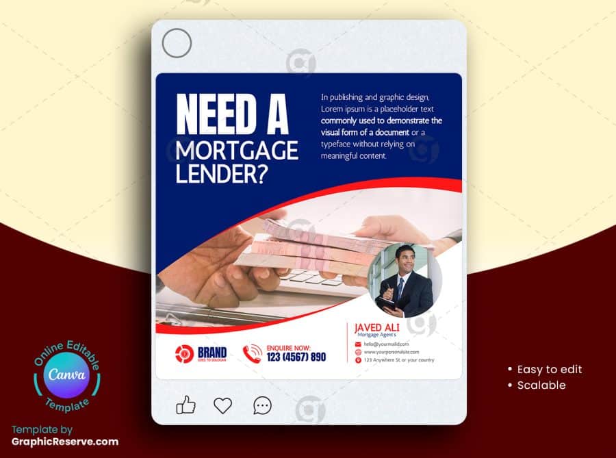 Mortgage Lender Social Media Banner 3v 1