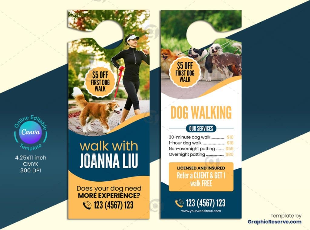 Walking Dog Door Hanger