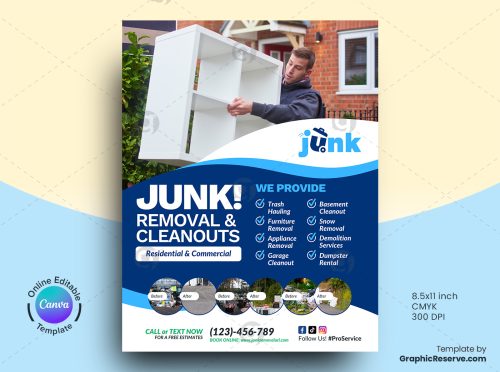 Junk Removal Flyer Design