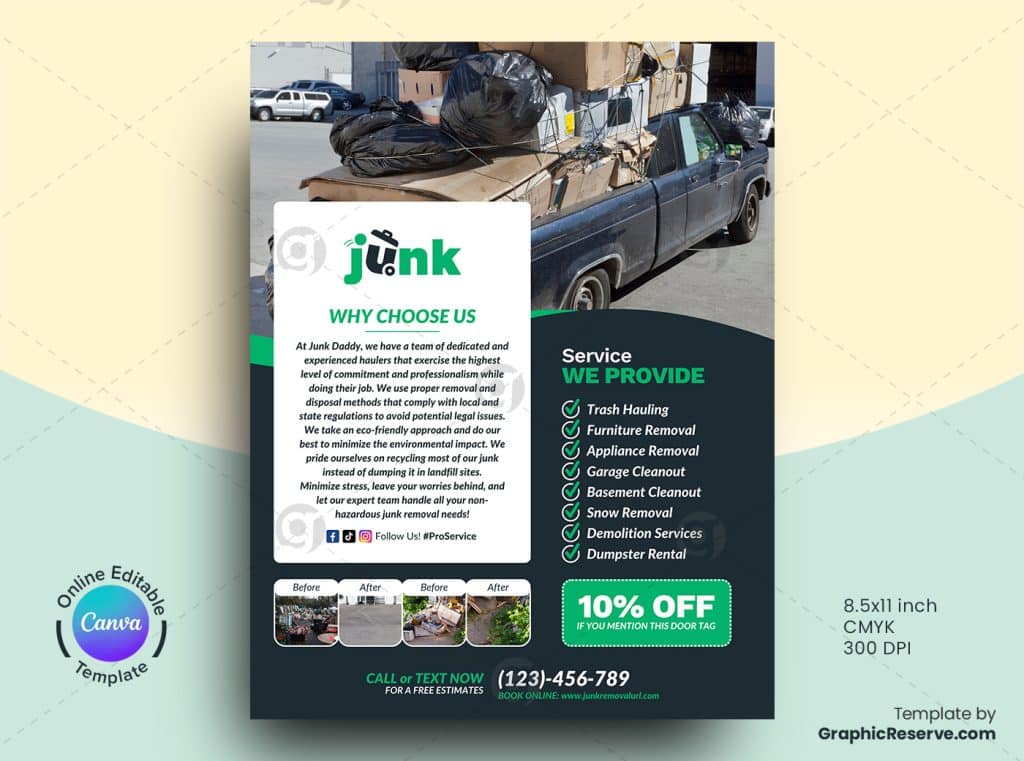 Junk Removal Service Flyer