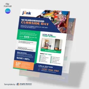 Junk Removal Services Flyer Canva Template