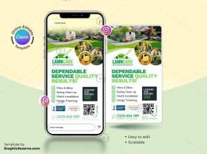 Landscaping Canva Web Banner Design – Canva template