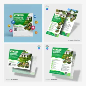 Landscaping Marketing Material Canva Template Bundle