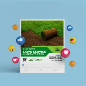 Lawn Care Canva Web Banner Design
