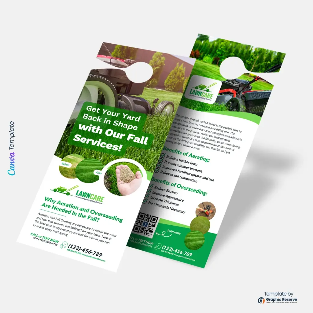 Lawn Care Marketing Bundle | Postcard & Door Hanger Template