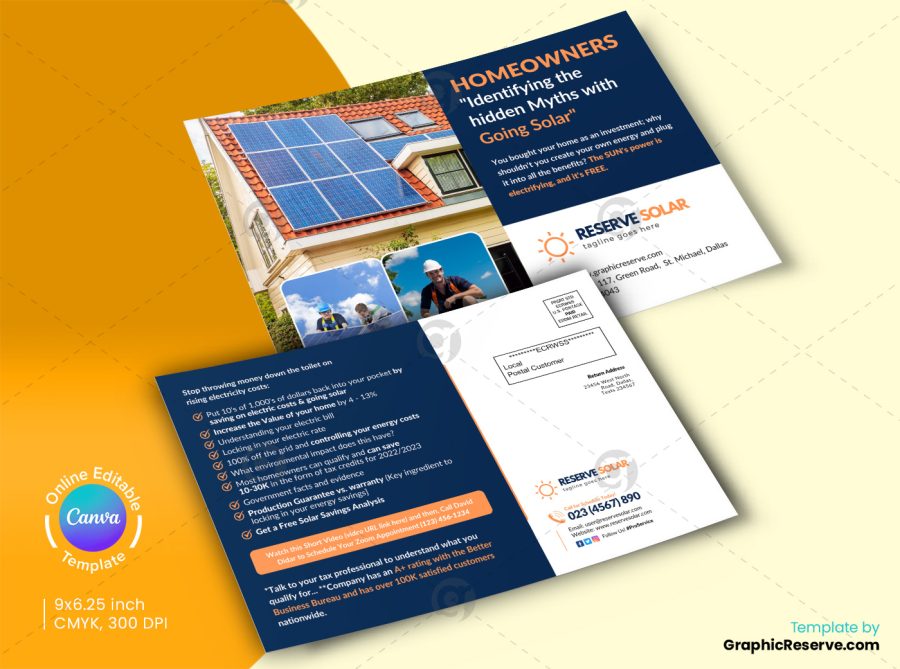 Solar EDDM Mailer Design Back