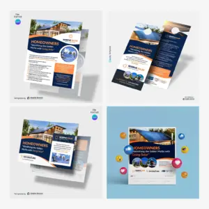 Solar Energy Marketing Material Bundle Canva Template