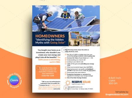 Solar Service Flyer Design