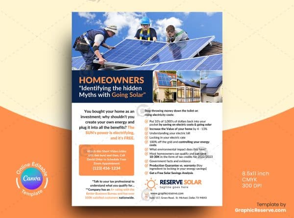 Solar Service Flyer Design