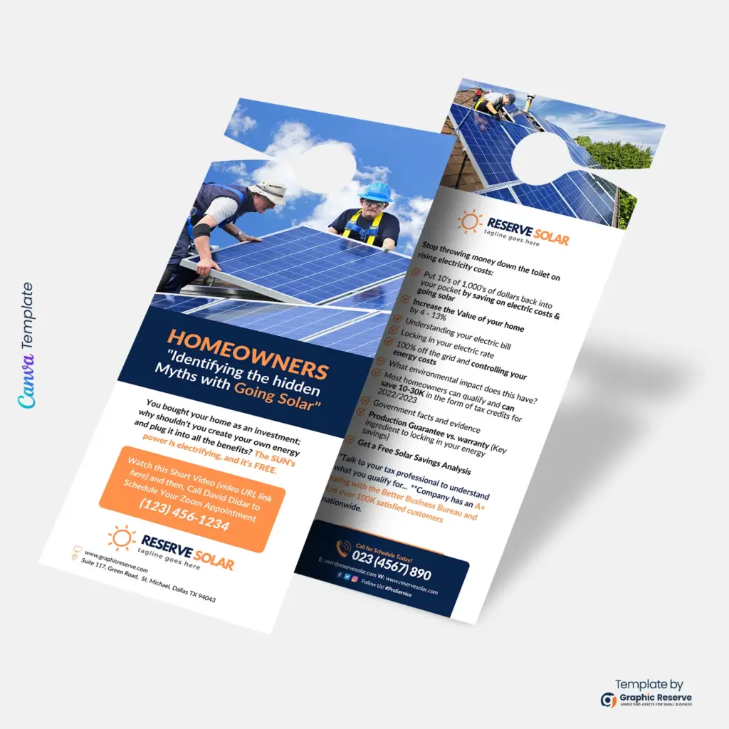 Stylish-Solar-Marketing-Door-Hanger-Template