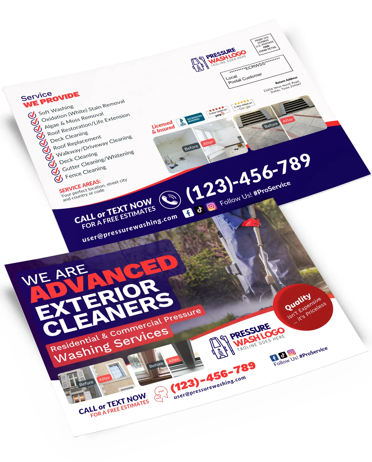 Advance Cleaning Service Canva EDDM Postcard