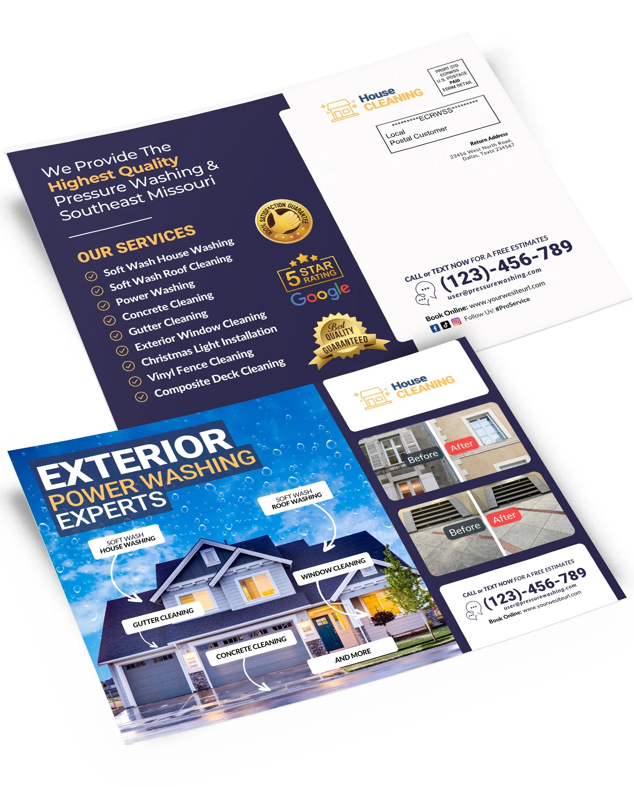 Exterior Cleaning Canva EDDM Mailer