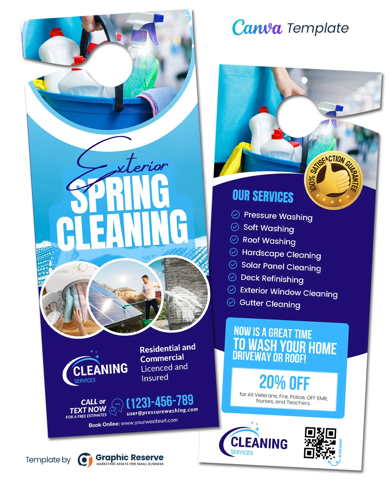 Exterior Cleaning Services Canva Door Hanger