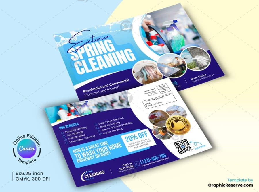 Exterior Cleaning Services Canva EDDM Mailer B
