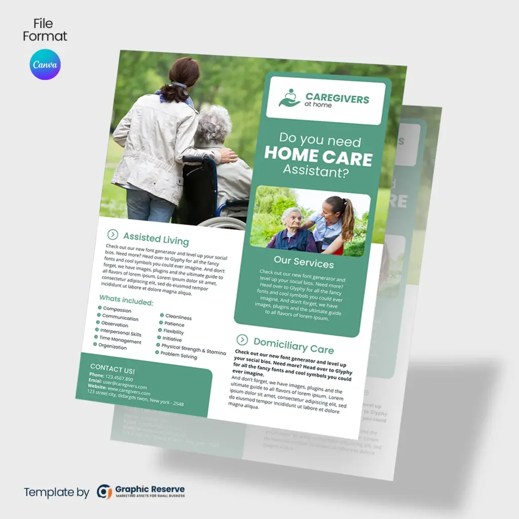 Home-Care-Assistant-Canva-Flyer-Design