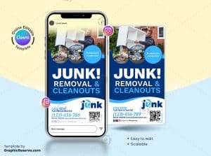 Junk Removal Canva Instagram Story Template – Canva template