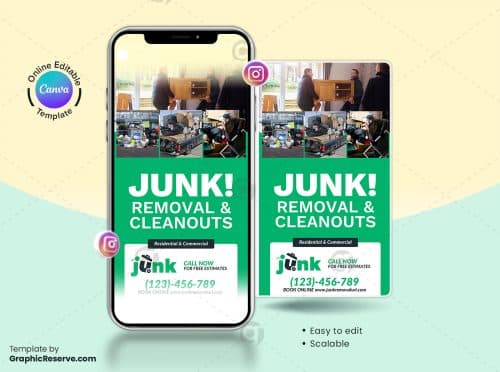 Junk Removal Instagram Story Canva Banner v06 1