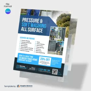 Pressure Washing Canva Flyer Design – Canva template