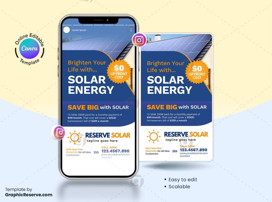 Solar Energy Instagram Story Canva Banner v15 1