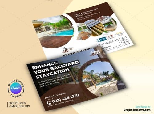 Backyard Resort Canva EDDM Mailer