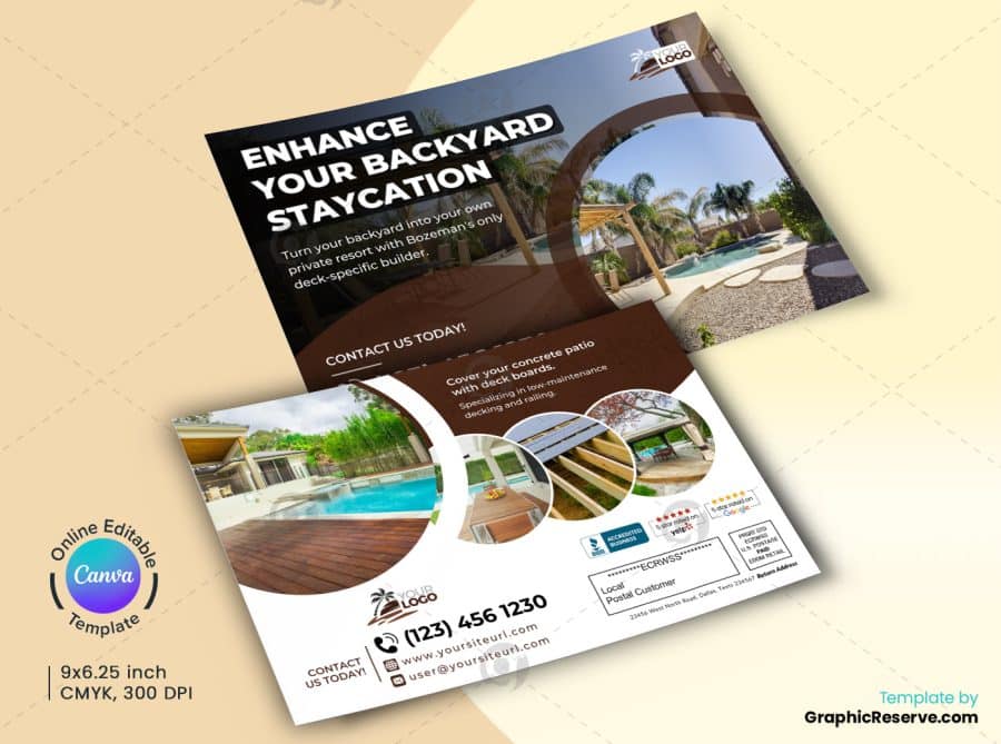 Backyard Resort Canva EDDM Mailer.b