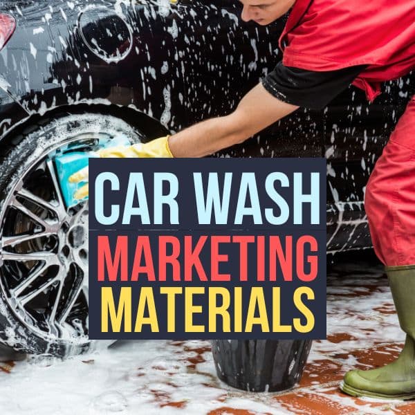 Car Wash Marketing Materials