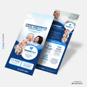 Dental Service Promotion Custom Door Hanger for Canva