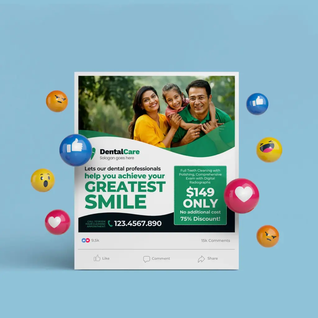 Dental Social Media Banner Canva Template