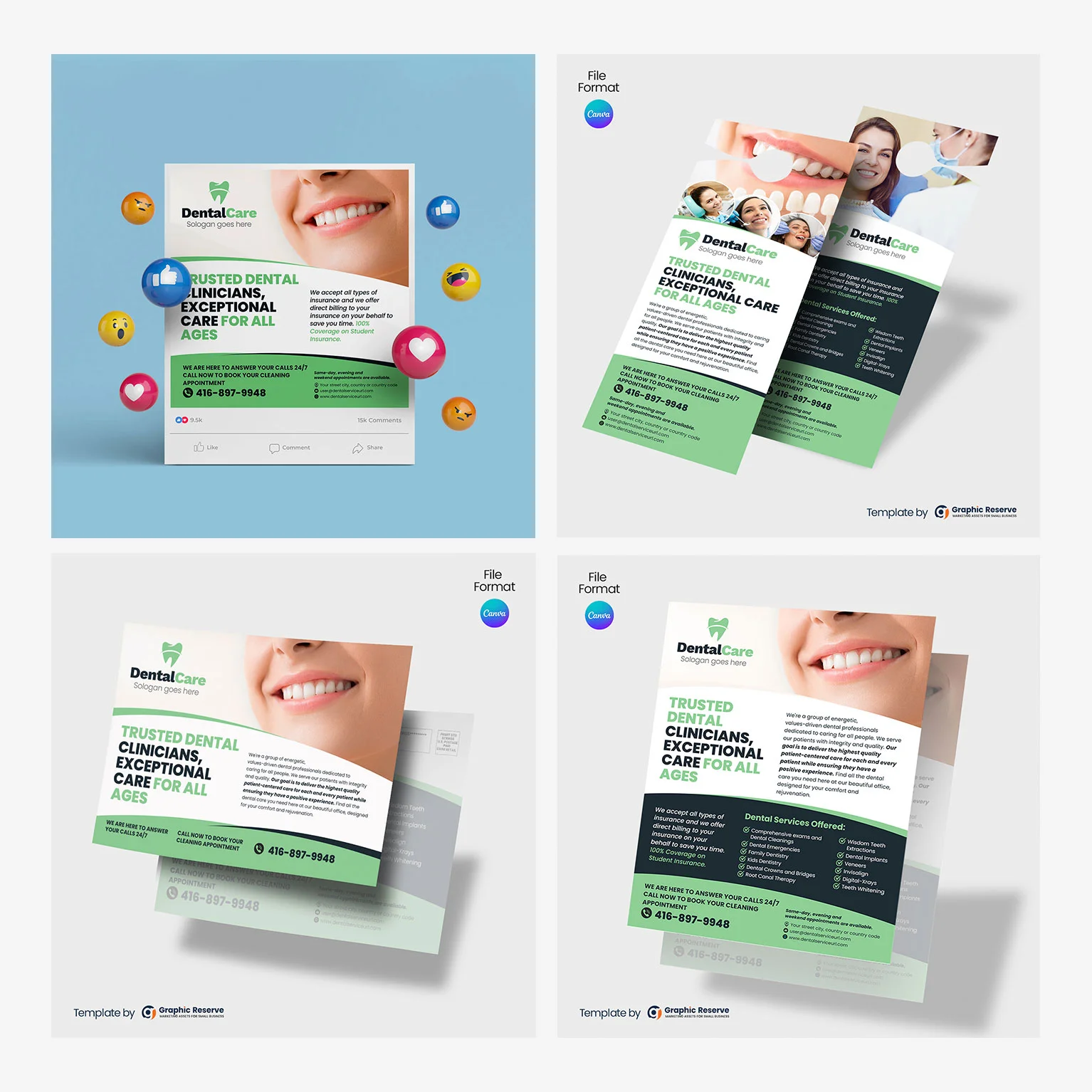 Dentistry-Marketing-Material-Canva-Template-Bundle