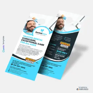 Dentistry Door Hanger Editable Canva Template
