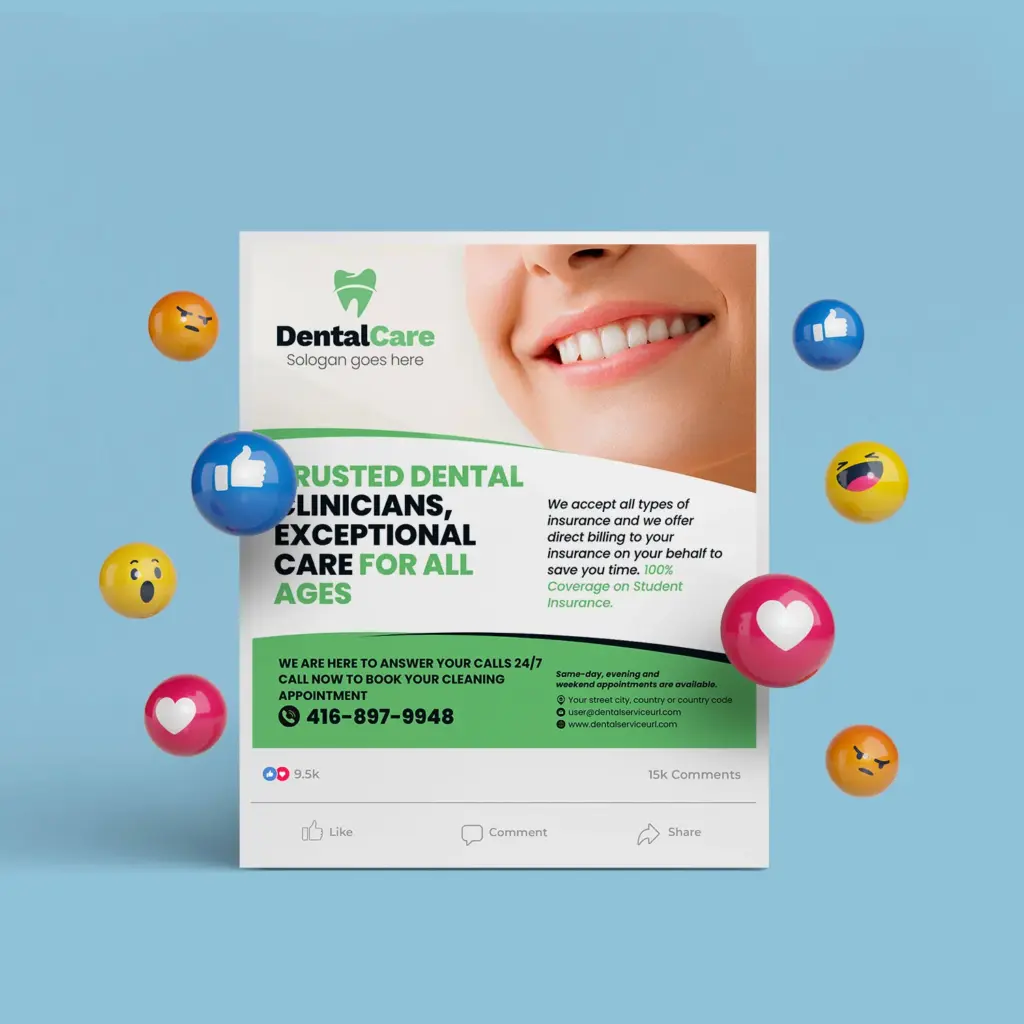 Dentistry Social Media Banner Canva Template